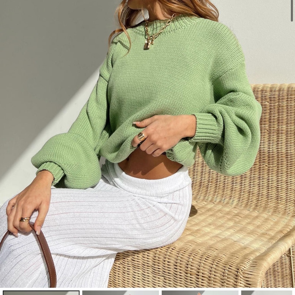 Sage knit sweater